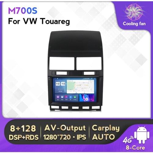 2Din 4G Lte 2.5D IPS DSP Car Radio Multimedia DVD Playe For VW Volkswagen Touareg 2004 - 2011 Transporter Android 10.0 6+128GB