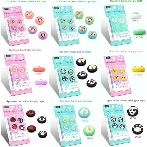 Animal Crossing Fruit Cherry Pear Orange Thumb Stick Grip Cap Joystick Cover For Nintendo Switch Lite NS Joy-Con Controller Case