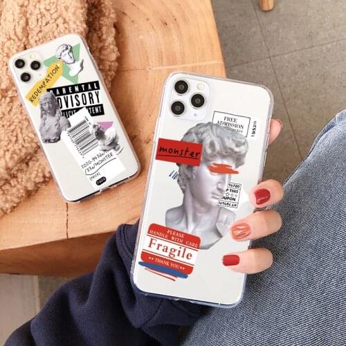 Luxury Art Label Phone Case For Huawei P40 P30 P20 Lite Mate 30 Pro 20 P smart Nova 5t For Honor 20 10 8X 9X 7A 8a V20 Cover