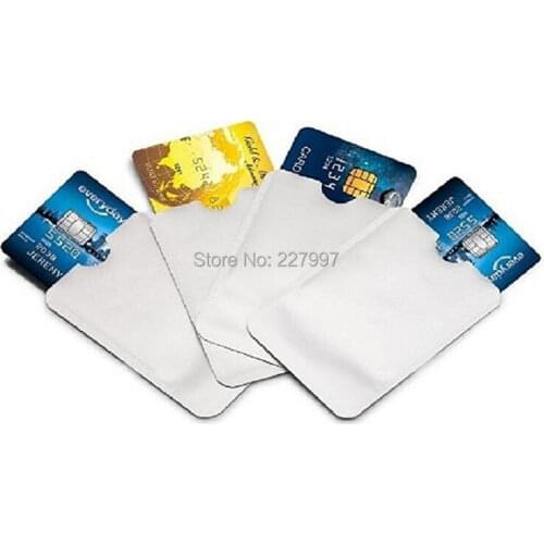 1000pcs Free DHL shipping Credit Card & Passport blocker Holders Case anti-theft Rfid Blocking sleeves