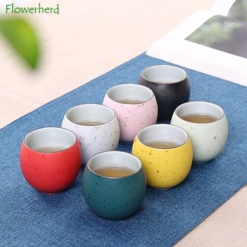 Egg-shaped Ceramic Porcelain Tea Cup Coffee Cup Set Teaware Tea Set Cup Matte Master Colorful Single Cup of Tea Coffee
