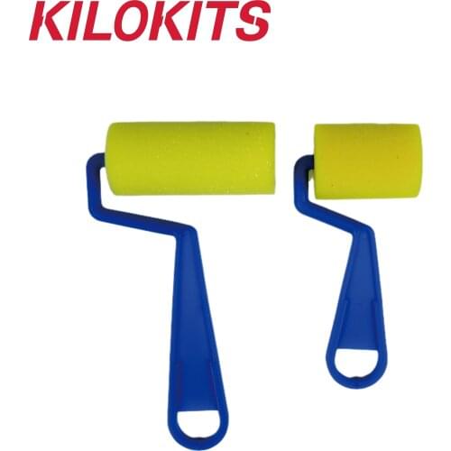 2-Sizes Sponge Rollers Brush for Painting DIY Artcrafts Toy Hobby Modelling Painting Dioramas Railway Layout Miniature Tool