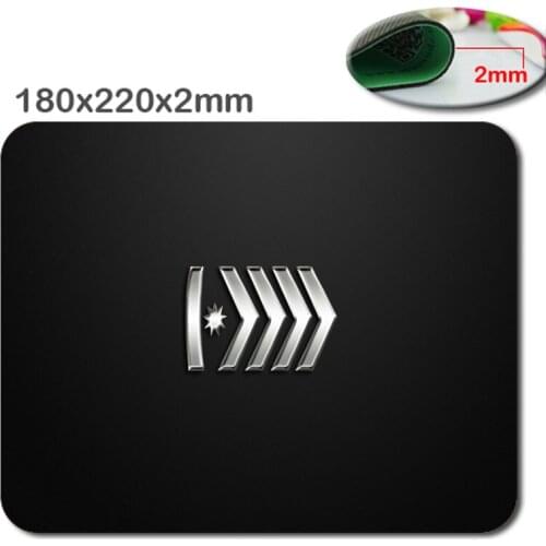 Luxury Printing CS GO Silver Elite Master Rank Logo Mousepad Natural Rubber Anti-slip Game Mice Mat Durable Lock Edge Mouse Pad