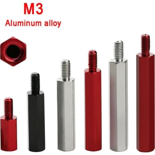 M3 Female To Male Aluminum Alloy Hexagonal Pillars PCB Threaded Standoff Spacers