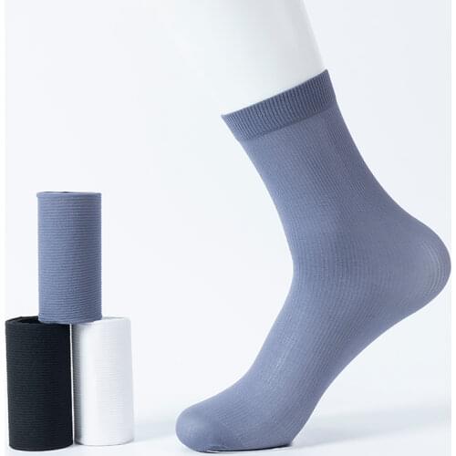 MIMICOO Mens White Socks