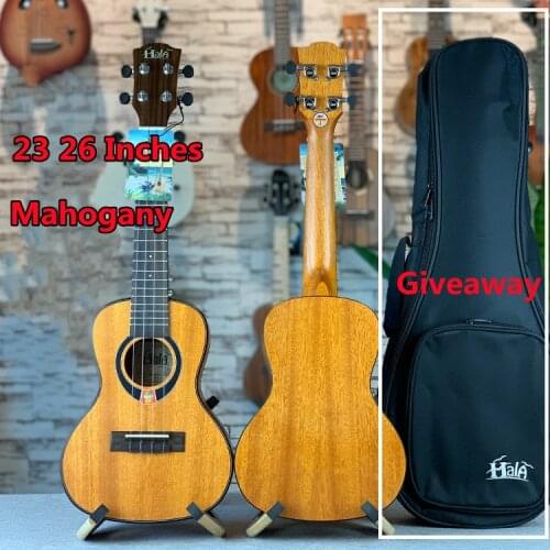 Ukulele All Mahogany Concert Tenor 23 26 Inches Give Case Electric Guitar Ukelele 4 Strings Guitarra Uke Acoustic