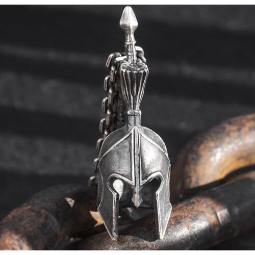 999 Sterling Silver mens Viking skull MASK punk handmade pendant charm jewelry A5150