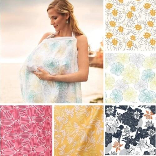Breastfeeding Cover Baby Infant Breathable Cotton Muslin Nursing Cloth L large Size Big Nursing Feeding Cover Cape Apron 70*100