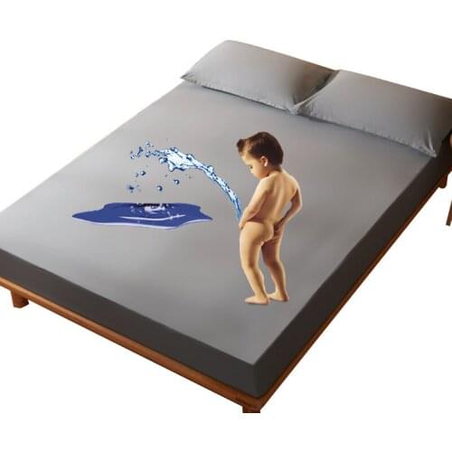 Polyester Waterproof Mattress Cover for Bed Breathable Removable Mattress Topper Cover Anti-mite Baby Urine Pad Bed Protector