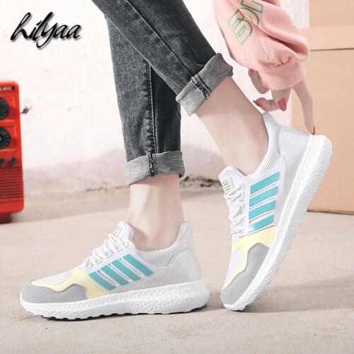 2020 New Fashion Woman Sneakers Mixed Colors Suede PU Female Outdoor Sport Shoes Hot Fashion Luminescent Running Sneakers Women