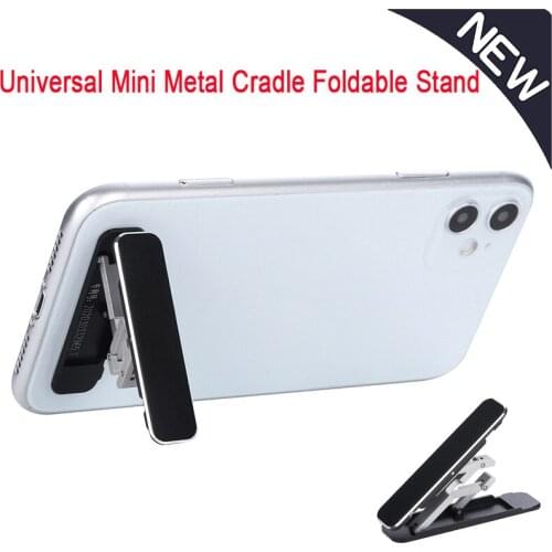 2021 New Aluminum Alloy Phone Holder Invisible Foldable Mobile Phone Holder Universal Cradle Foldable Stand for Cellphone