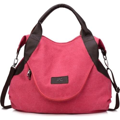 2021 New Large-Capacity Single-Shoulder Crossbody Bag Retro Canvas Bag European and American Style Postman Womens Bag