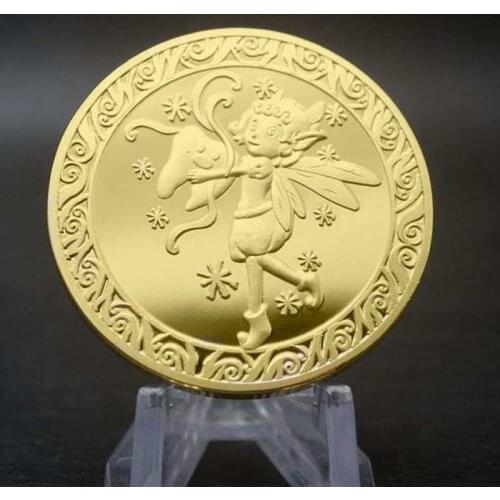 5 styles Tooth Fairy Money Gold Silver Plated Commemorative Coin Creative Kids Tooth Change Gifts Coin Souvenir