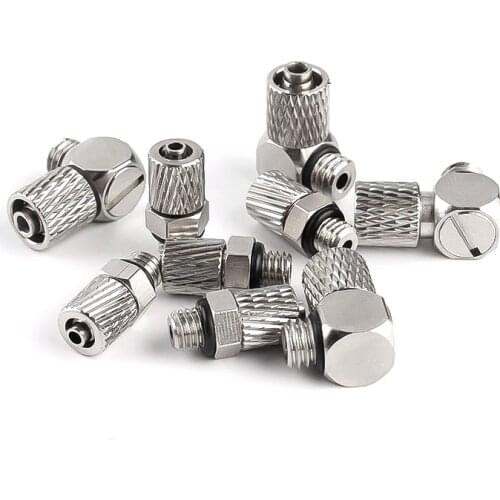 Pneumatic Fitting Male Thread M5 M6 To Air Tube 4mm 6mm ， Mini Straight Pneumatic Pipe Air Quick Joint Coupler Connector