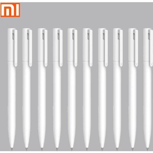 Original Xiaomi Gel Retractable Pen 0.5mm Black Ink Signing Pens PREMEC Smooth Switzerland Refill MiKuni Japan Ink Ballpoint Pen