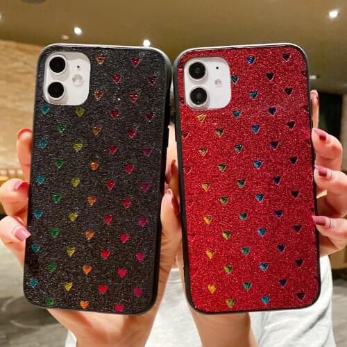 Glitter Shining Case for Galaxy A01 A11 A31 A41 A51 A71 A10s A20s A30s A50s A10 A20 A30 A40 A50 A60 A70 A80 Love Soft TPU Cover