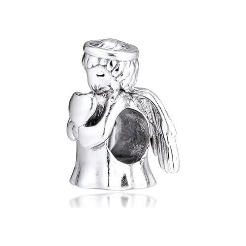 Angel of Love Charms For Jewelry Making Fits For Beaded Chain Bracelets Sterling Silver Jewelry Woman DIY Beads