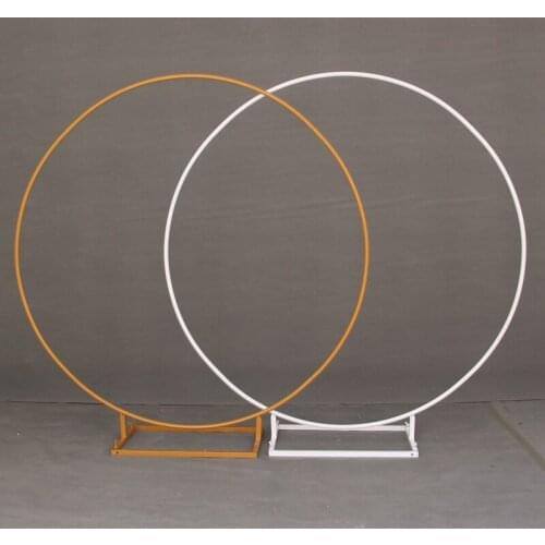 Wedding Square base Arch Background Wrought Iron Shelf Decorative Props DIY Round Party Background Shelf Flower with Frame