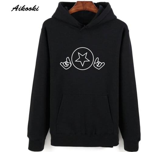 Aikooki Famous Bi-2 Singer Hooded Hoodies Men/women Black Hoodies Boys Sweatshirts For Couples Russian Rock Band Winter Coats