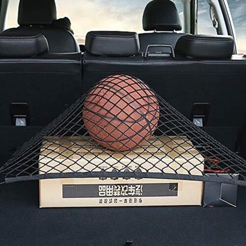 Self Care 70x70cm Universal Car Trunk Luggage Storage Organizer Cargo Nylon Elastic Elastic Mesh Net with 4 Plastic Hooks
