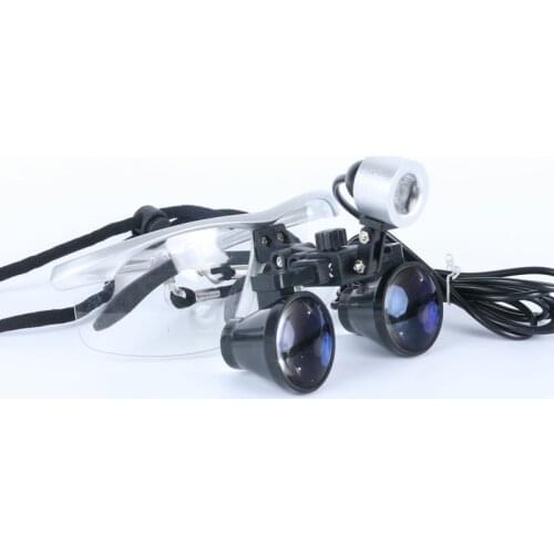 2.5/3.5X Magnifying Glasses Binocular Medical Magnifier Surgical Dental Loupes+3W Headlight Headlamp Plastic Surgery Pet Clinic