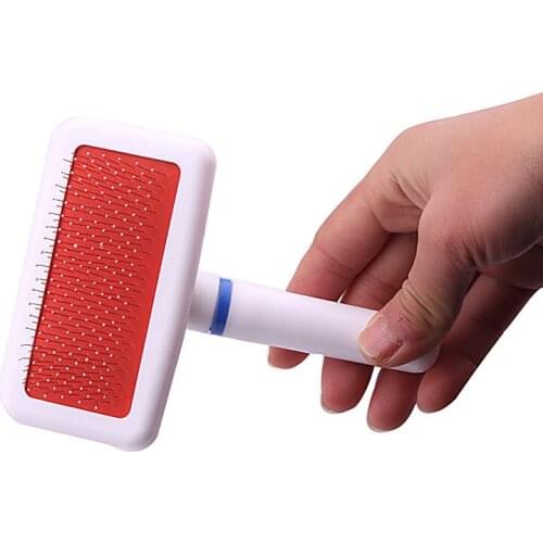 Dog Cleaning Supplies 1Pcs Hair Remover Brush Hair Shedding Trimmer Pet Grooming Tools Fur Comb Stainless Steel/Plastic