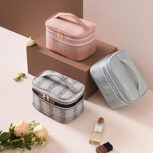Multifunctional Cosmetic Bag Women Travel Makeup Organizer Zipper Toiletry Bag Bathing Makeup Pouch Handbag organizzatori trucco