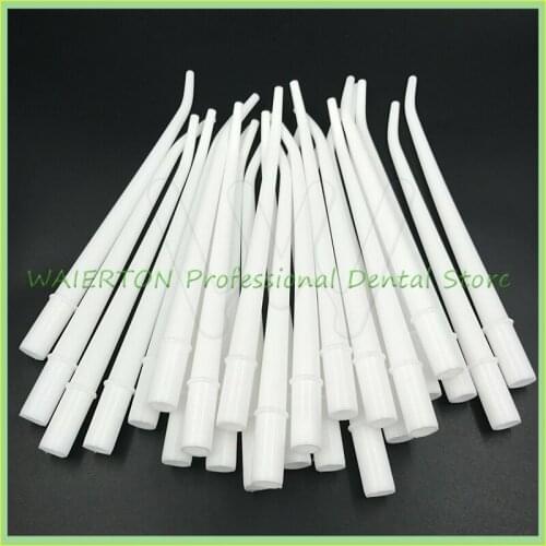 1 Pack 25 Pcs 1/8" Dental Plastic Large Orifice Surgical Aspirator Suction Tips