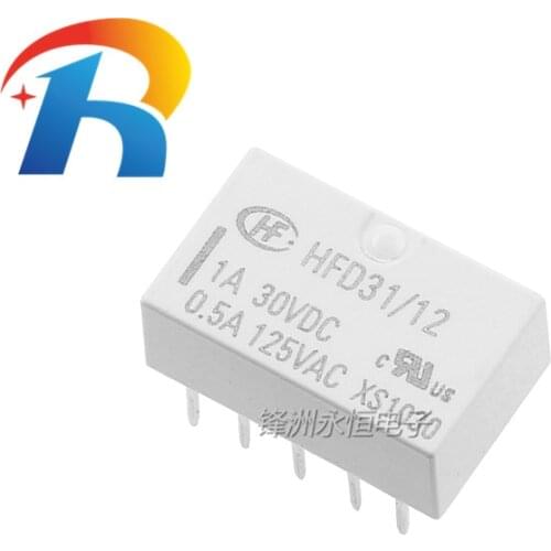 10PCS/lot NEW Relay HFD31/5 HFD31/12 HFD31/24 HFD31-12 HFD31-5 HFD3112S HFD31-24 HFD31 5V 12V 24VDC 10PIN