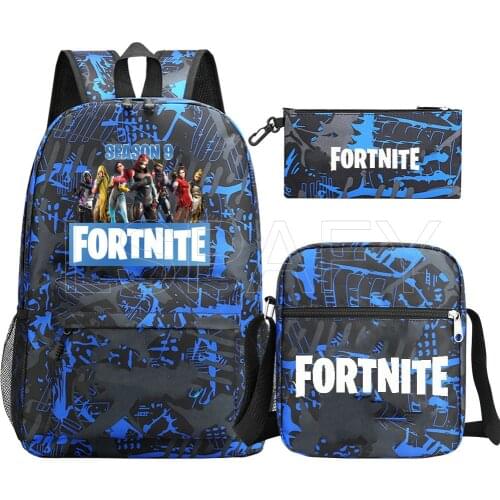 3Pcs Set MINECRAFT Canvas Backpack School Bag for Kids Boys Girls Hot Game Printed Student Bookbag School Supplies