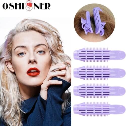 4pcs Natural Fluffy Hair Clip Curly Hair Plastic Self Grip Volume Hair Root Fluffy Clip Bangs Hair Styling Clip Hair Accessories