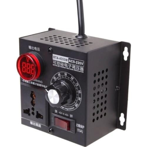 4000W AC 220V SCR Electronic Voltage Regulator Thyristor Electronic Controller