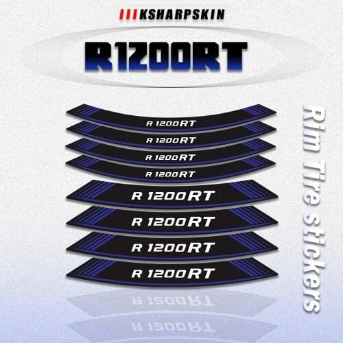 8X Motorcycle Tire Creative sticker Custom Inner decorative decals Rim wheel foil stickers for BMW R1200RT r1200 rt