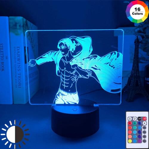 Anime 3d Light Attack on Table Lamp for Bedroom Decor Birthday Gift Manga LED Night Light Lamp Titan
