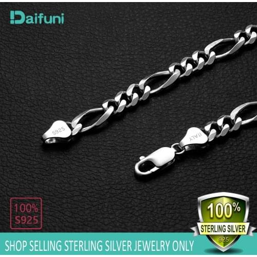 S925 Sterling Silver Mens Curb Link Chain Necklaces Personalized Size 4-8mm Cuban Link Chain for Men or women Fashion Jewelry