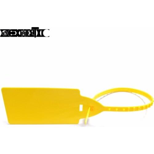 20pcs plastic seal cable tie 450mm long big sign 55*105mm padlock for logistics security