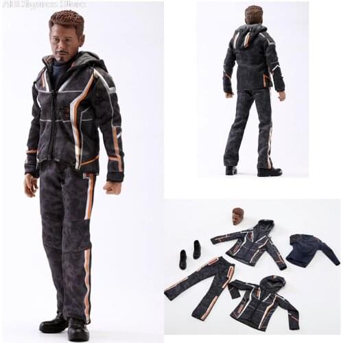 1/6 XT-001 Tony Nano Combat Uniform Set Shoulder Deluxe Edition Head Clothes Shoes Male Figure Accessory