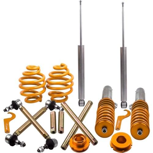 4pcs shock absorber Sway Bar Link suspension Coilover kit Coil Spring Strut Coilover Kit for BMW 3 Serie E46 316 318 1.6 1.8