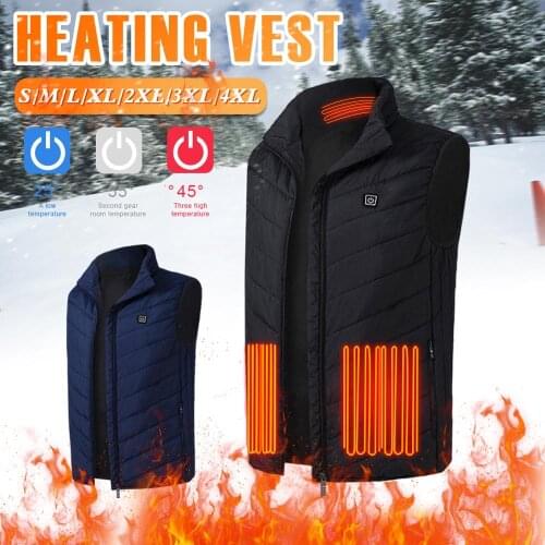Mens Winter 9-zone Electric Heating Heating And Warm Usb Stand-up Collar Smart Mens Electric Clothes