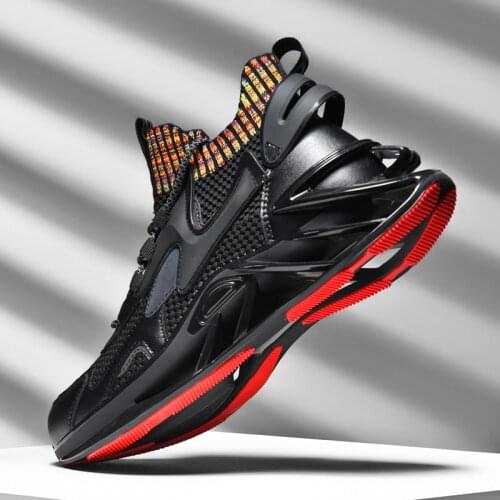 Blade shoe thick-soled men 2021 new summer basketball summer sneaker net face breathable odor proof running shoe leisure plastic