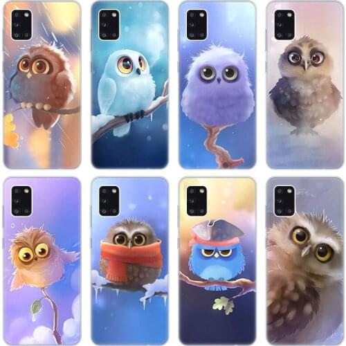 Lovely Animal Owl Soft Case for Samsung Galaxy A02 A10 A11 A12 A20 A20E A21 S A22 A30 A31 A32 A01 Core Silicone Cover