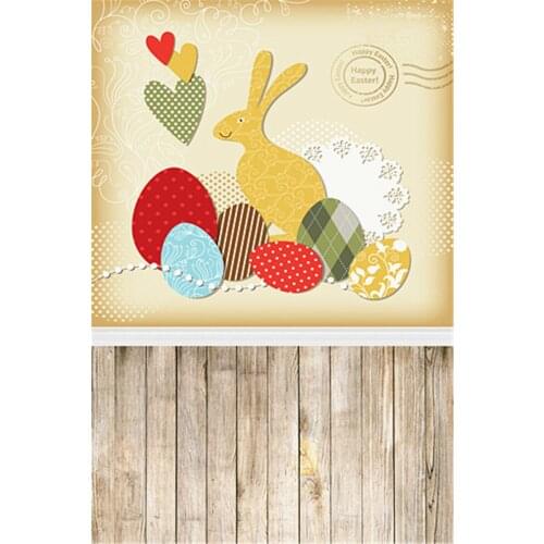 New Arriving Spring Happy Easter Photography Backdrops Bunny Eggs Newborn Baby Childrens Photography Background Easter Day Prop