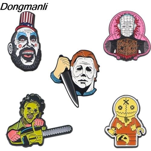 P4205 Dongmanli Cartoon Hellraiser Enamel Pin Brooches Metal Brooch Pins Badge backpack bag Collar Creative Jewelry