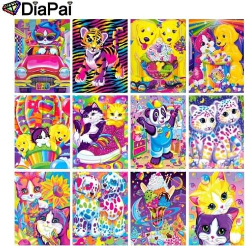 DIAPAI 100% Full Square/Round Drill 5D DIY Diamond Painting "Cartoon color dog" 3D Embroidery Cross Stitch Home Decor