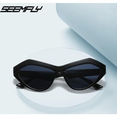 Seemfly Classic Vintage Cat Eye Sunglasses Full Frame Unisex Eyewear Driving Travel Sun Glasses Goggle UV400 Shades New