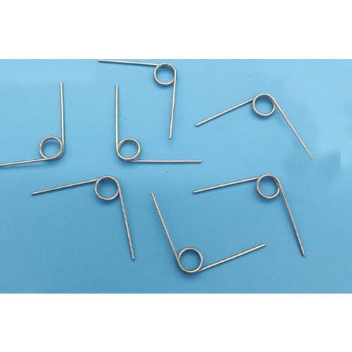 90 Degree Torsion Spring 0.8mm Wire Diameter* 7.4mm Outer Diameter 304 Stainless Steel Torsional Spring 50pcs