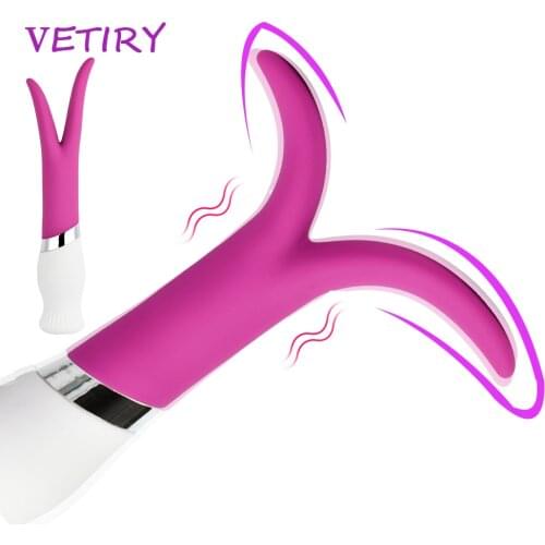VETIRY G-spot Y shape Vibrator Labia Clamp Clitoris Stimulator Sex Toy for Women Masturbation Vaginal Massager G-spot Waterproof