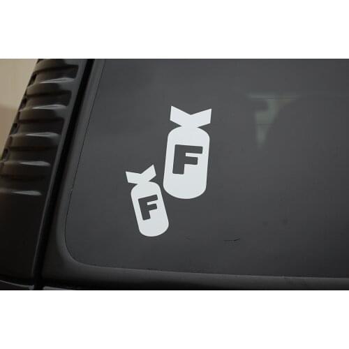 For Dropping F-Bombs Vinyl Sticker Decal (V53) Funny VW JDM 420 Outdoors Guns Beer Car Styling