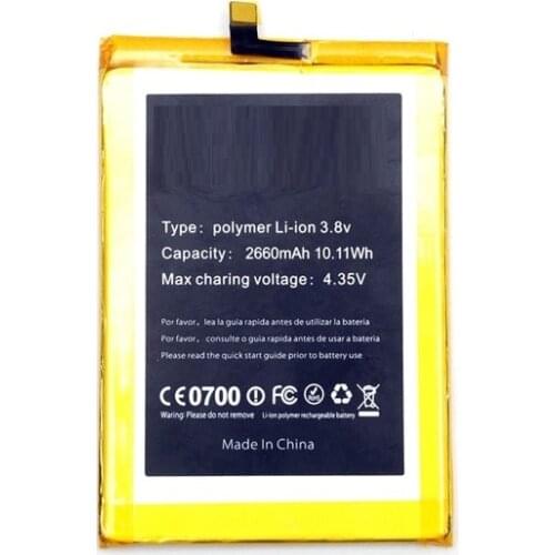 For Doogee F5 Battery Replacement Original 2660mAh Smart Phone Parts backup battery for Doogee F5 in stock