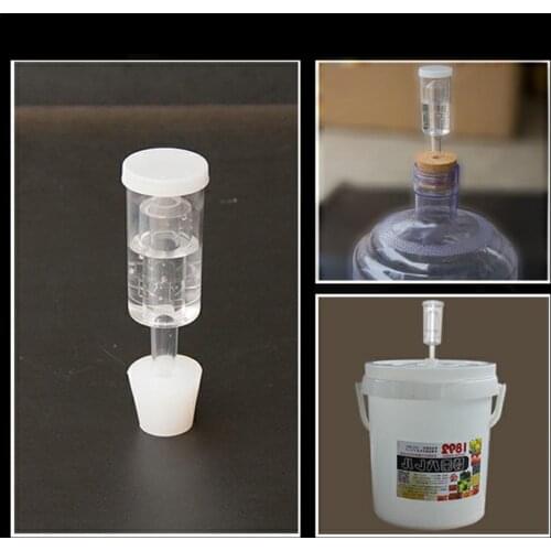 1PC Beer Durable Cylinder Fermenter Airlock One Way Exhaust Water Sealed Check Valve Beer Making Brewing Barrel Exhaust Valve